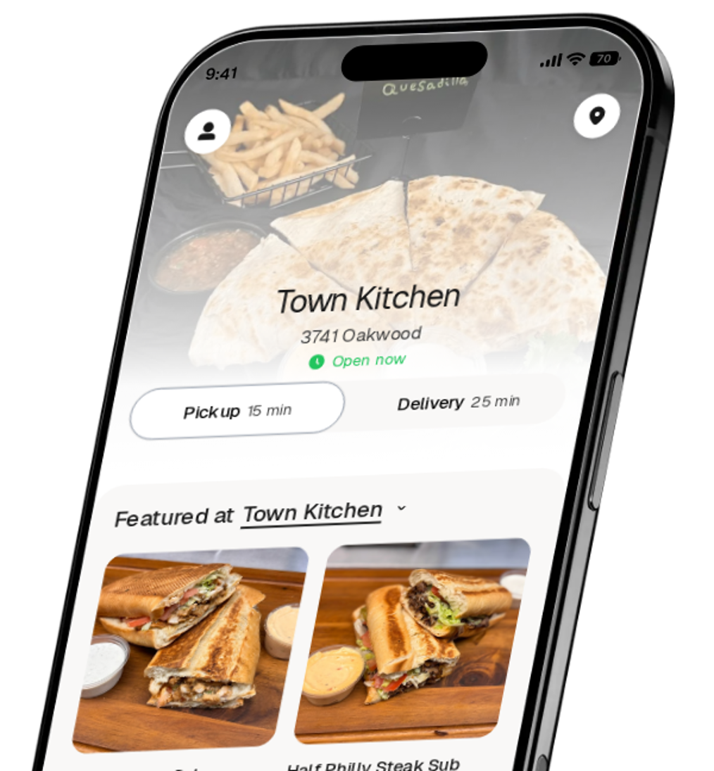 Town Kitchen app preview
