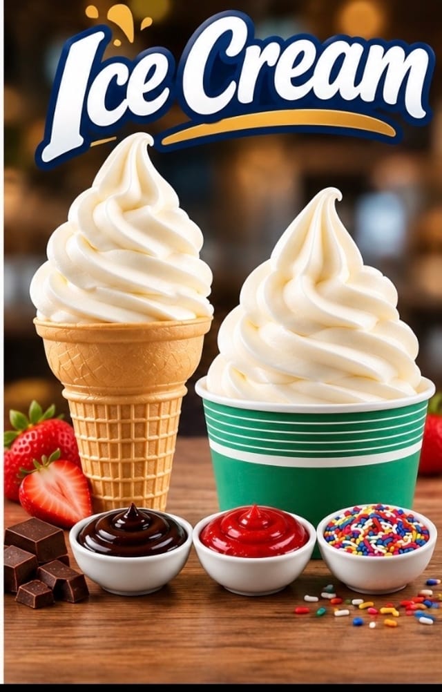 Ice cream cup.