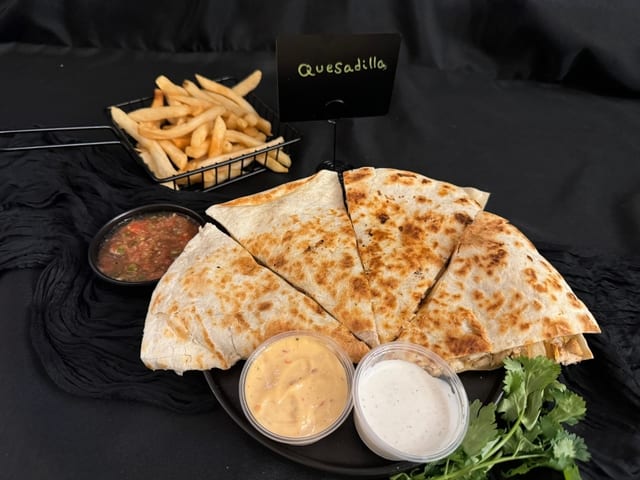 Veggie Quesadilla.
